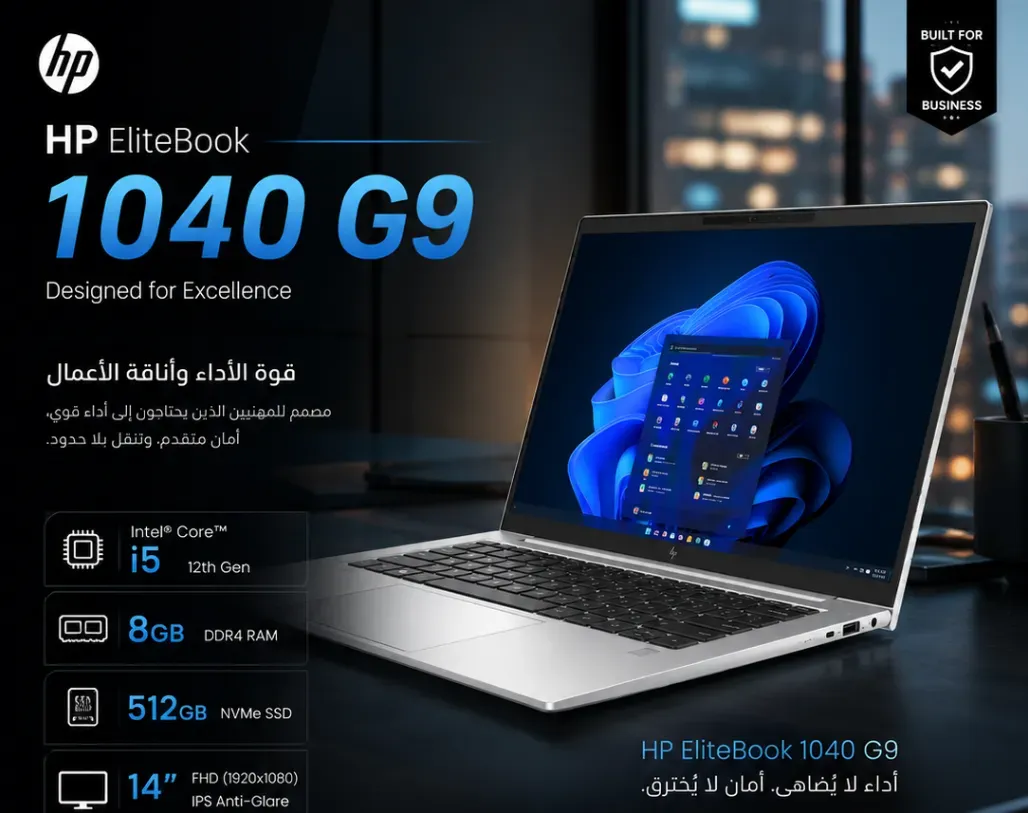 HP EliteBook 1040 G9 Core i5 12th Gen RAM 8GB SSD 512GB 14"