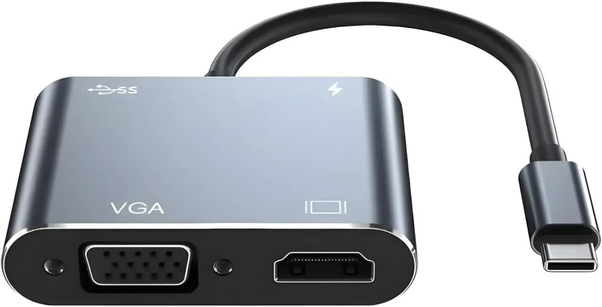 CONVERTER TYPE C TO HDMI 4 IN 1 LAN ZERO